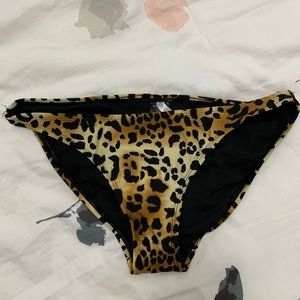 F21 LEOPARD PRINT SWIM BOTTOM